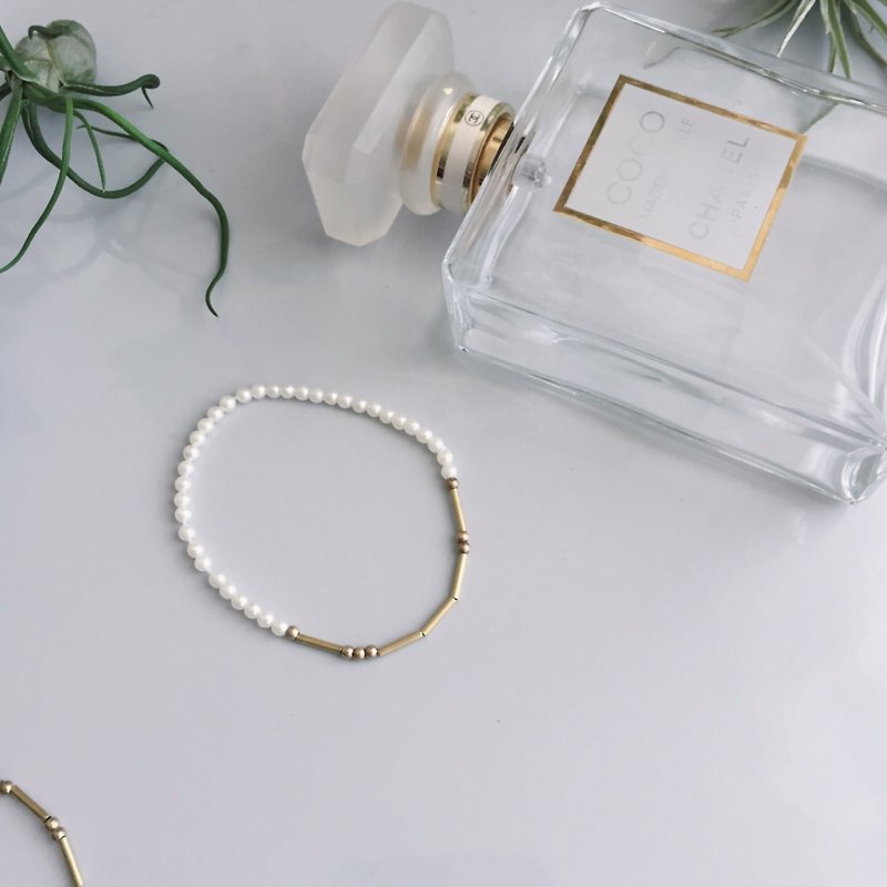 love / customizable morse code beaded bracelet - Bracelets - Copper & Brass Gold