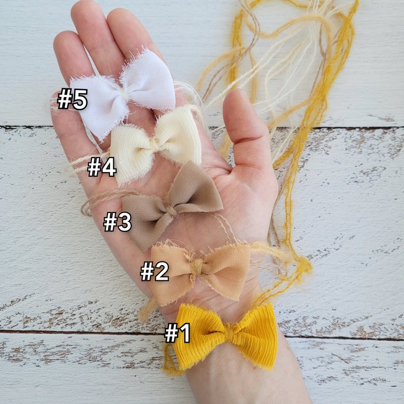 Newborn bow headbahd. Newborn photo props. - 嬰兒手鍊/飾品 - 羊毛 