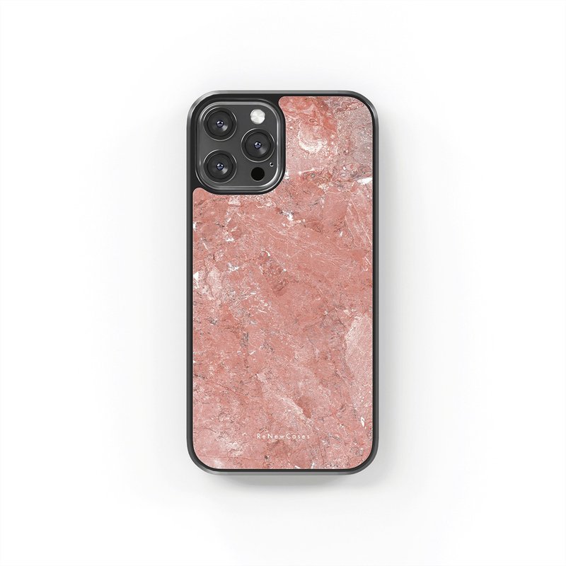 Eco-Friendly Recycled Materials Shockproof 3 in 1 Phone Case Marble - เคส/ซองมือถือ - วัสดุอีโค สีแดง