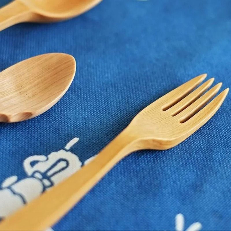 Not bad shop-Notbadshop Taiwan cypress handmade fork-single entry - ช้อนส้อม - ไม้ 