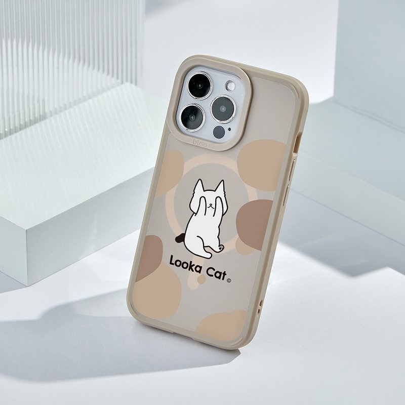 露咖貓LookaCat掩面喏喏峽谷強悍MagSafe iPhone手機殼 - 手機殼/手機套 - 矽膠 多色