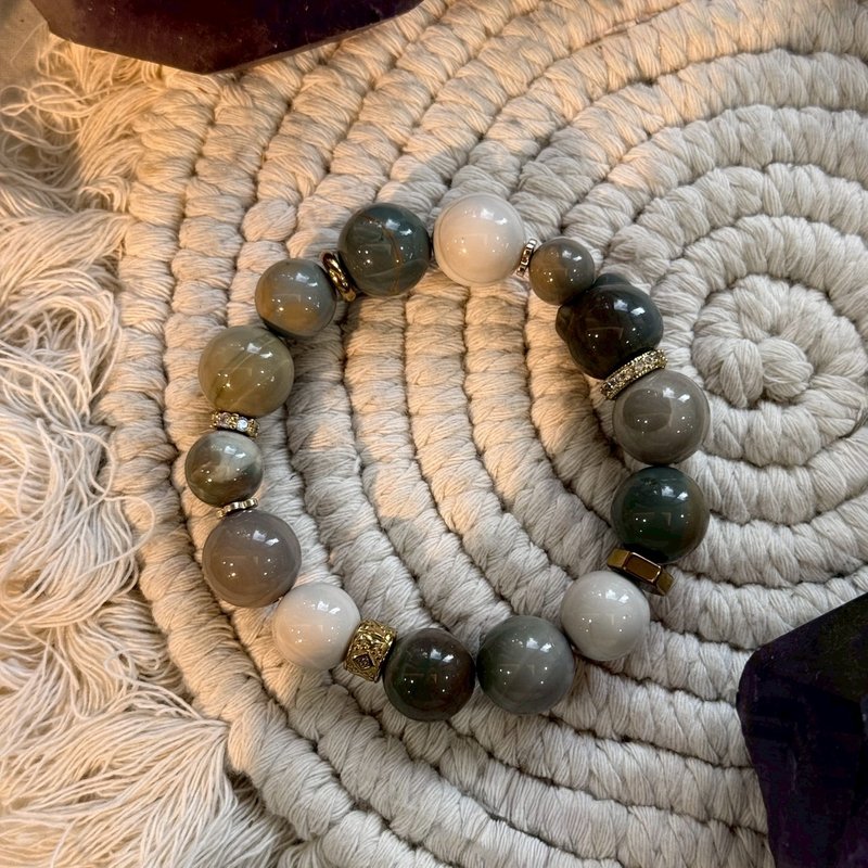 Custom Crystal Gemstone Bracelet | The Earth's Steadfast Energy Crystal Bracelet - สร้อยข้อมือ - คริสตัล 