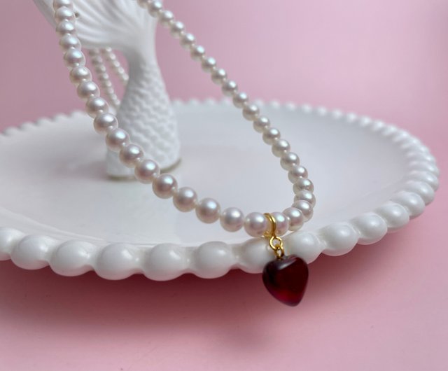 美品✨ハート　イヤリング　ゴールド　パール　真珠　ピンクパール　ピンク真珠ゴールドハートイヤリング