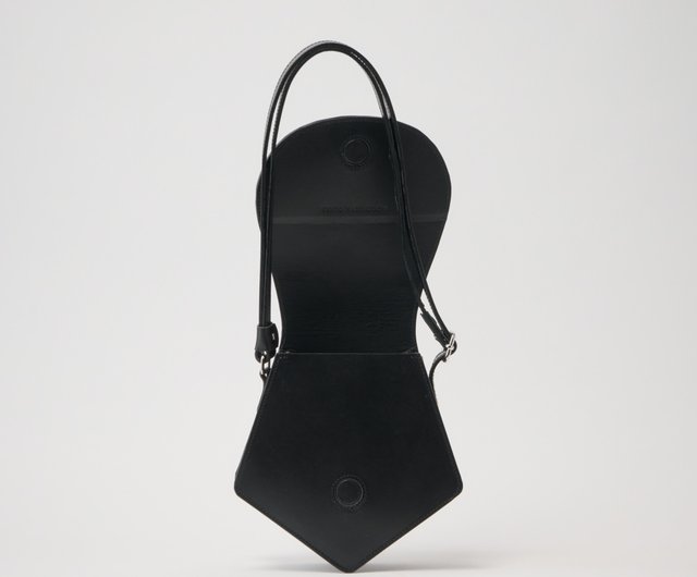 leather shoulder penta black】レザー/ショルダーバッグ