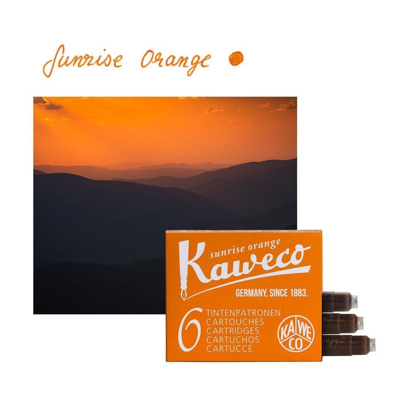 Germany KAWECO European standard card water card ink tube morning light orange - Ink - Pigment Orange