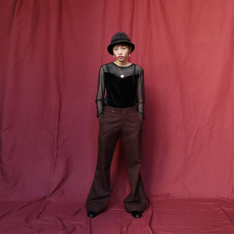 Pumpkin Vintage. Ancient wool trousers - Women's Pants - Other Materials 