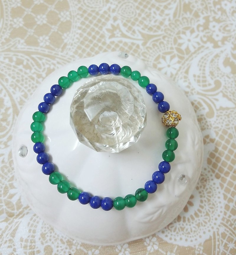 Lucky Fortune Green Chalcedony Bracelet - Bracelets - Gemstone Green
