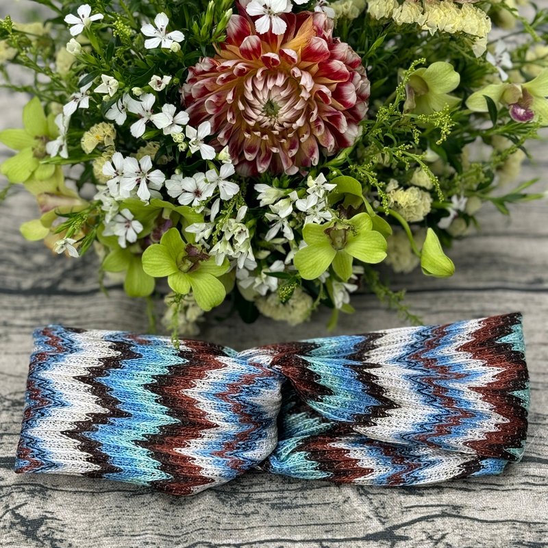 bohemian headband - Headbands - Polyester Blue