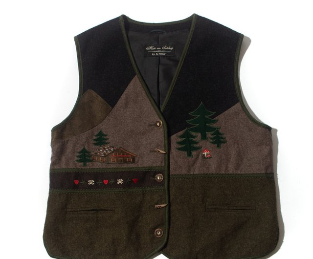 Tyrolean Wool Vest. Tyrolean Wool Vest Vintage [First Love Store