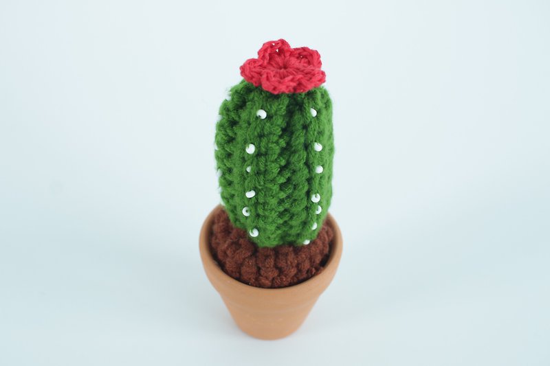Hand-woven home furnishings style cactus A (gift) - Items for Display - Cotton & Hemp Green