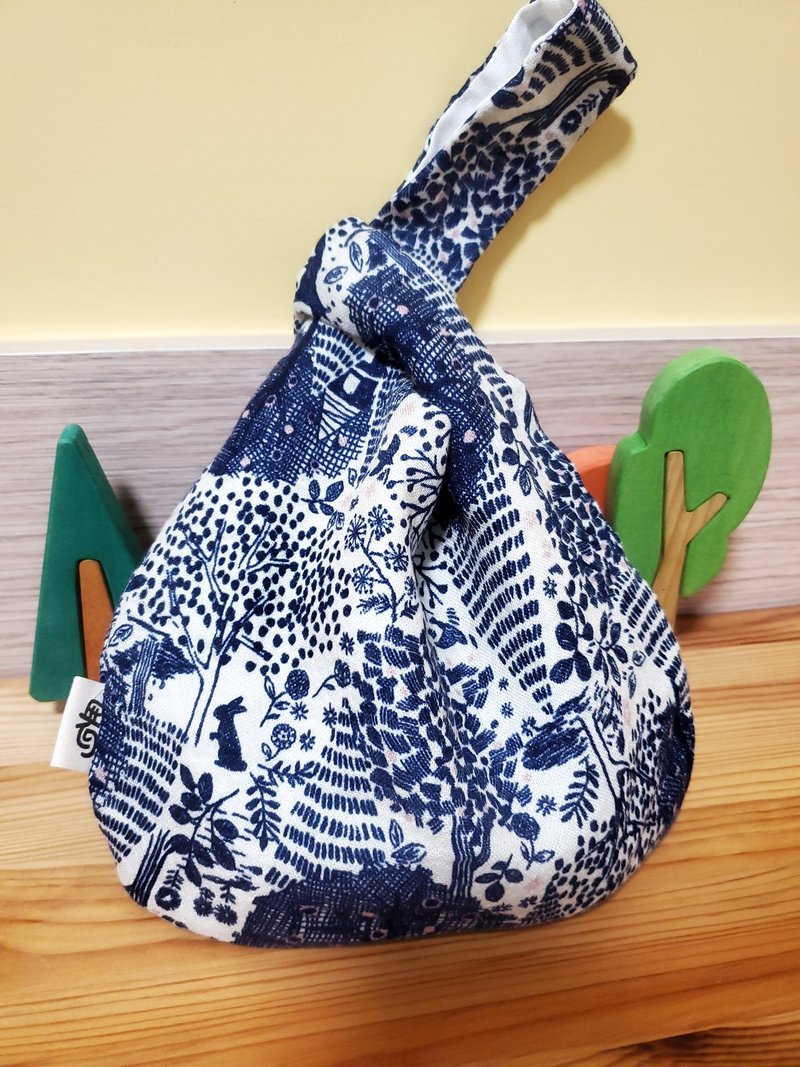 甩包Swing bag  雙面使用 - 手提包/手提袋 - 棉．麻 
