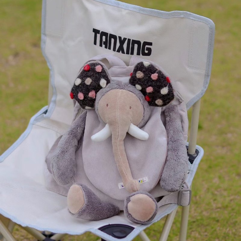 French Moulin Roty Zazous Elephant Backpack - กระเป๋าสะพาย - เส้นใยสังเคราะห์ หลากหลายสี