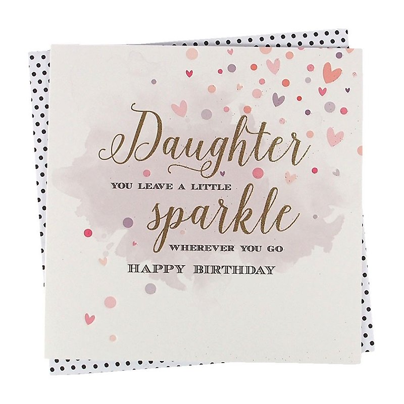 娘のチャーミングなバースデースパーク [クレア・マディコット INK カード - 誕生日の願い] - カード・はがき - 紙 多色