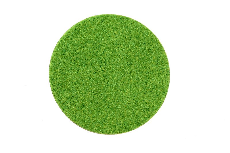 Shibaful Cork Coaster - Round 軟木塞合作款杯墊 - 杯墊 - 其他材質 綠色