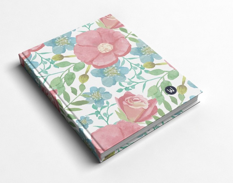 洛可可草莓 WELKIN手創 手工書/筆記本/手帳/日記本-夏綠蒂花園 - 筆記本/手帳 - 紙 白色