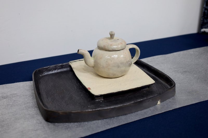 Kan series double-sided wet and dry pot with tea tray double-sided - Teapots & Teacups - Pottery 