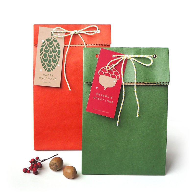 Christmas gifts dedicated ─ ─ bag + logo + cotton rope combination (no goods) Monday to Friday before the day of shipment orders shipped - Gift Wrapping & Boxes - Paper Red