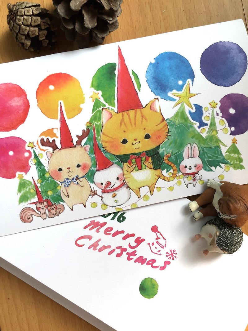 リトル・クリスマス2016火災 - カード・はがき - 紙 多色