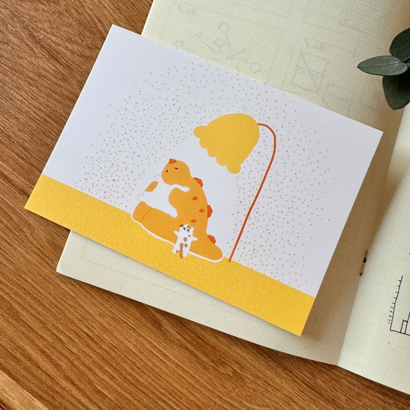 Take care of yourself Dinosaur Postcard - Cards & Postcards - Paper Yellow