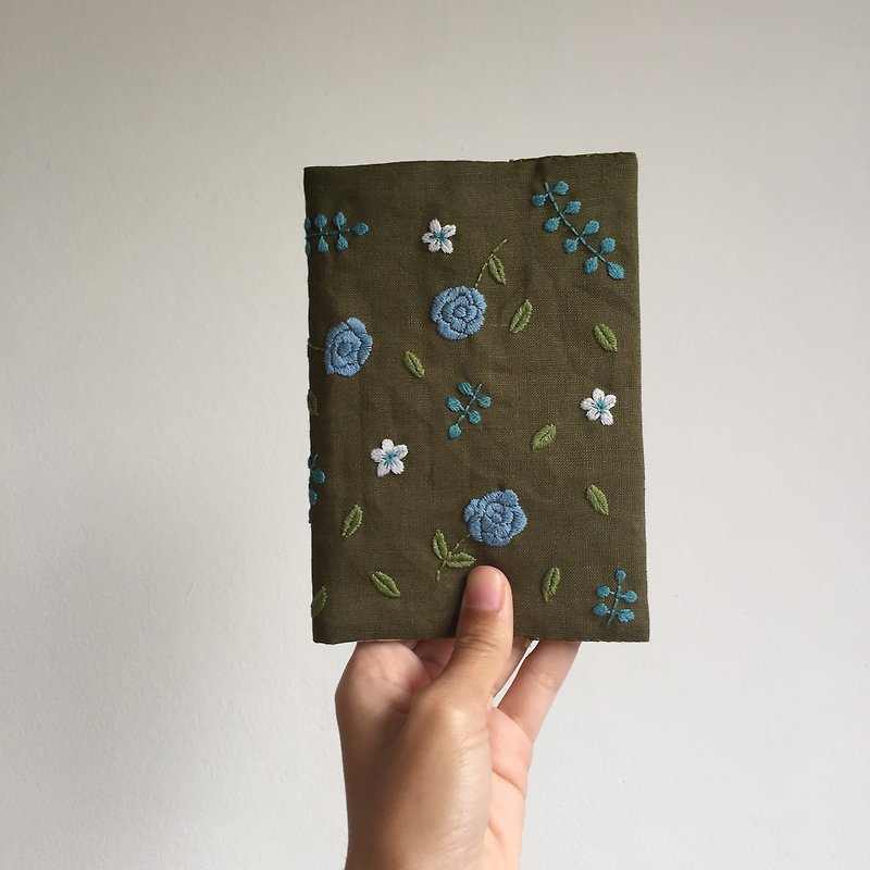 Removable Fabric Book Jacket - Book Covers - Thread Green