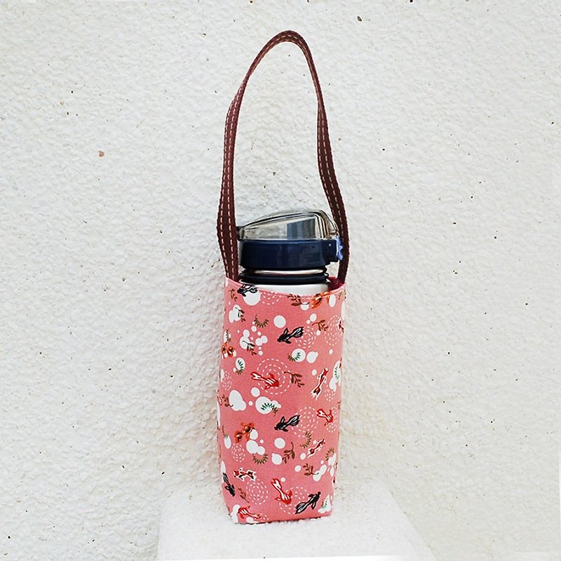 Small goldfish kettle bag / left 1 - Beverage Holders & Bags - Cotton & Hemp Pink