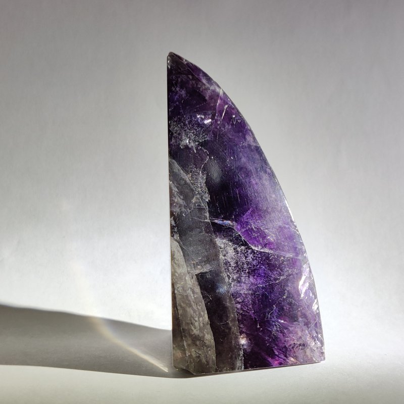 Purple Stone Fluorite accompanying ornaments raw stone crystal cluster natural crystal crystal - Items for Display - Crystal 