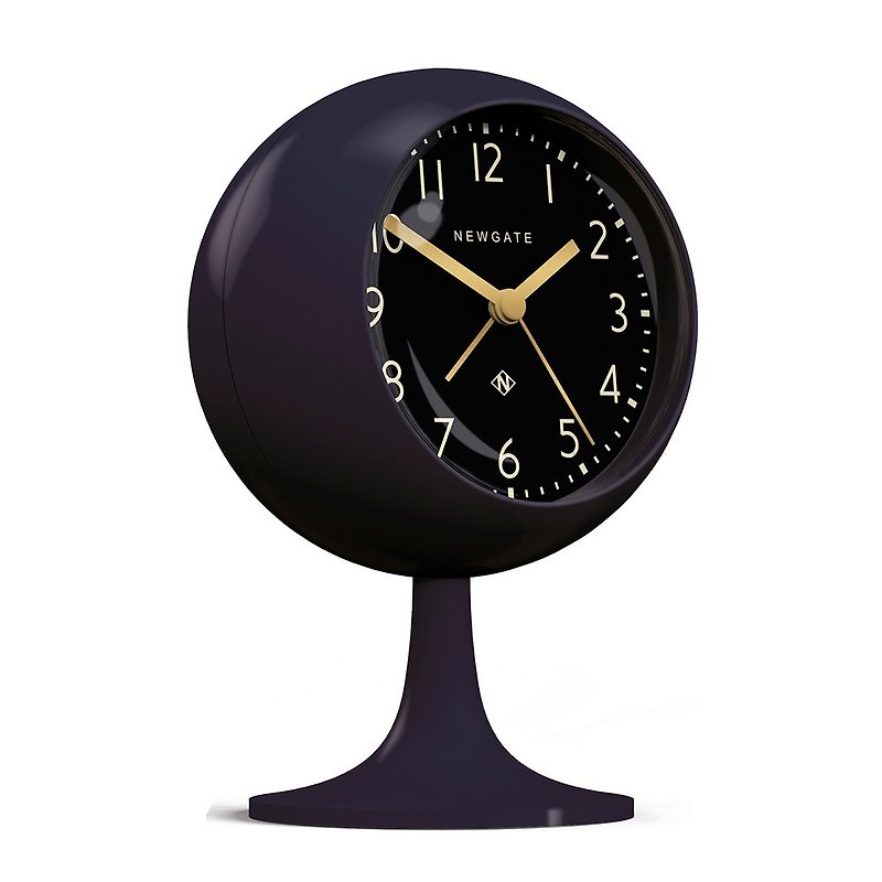 British style table clock - Eye of London - gentleman black - 12cm - Clocks - Acrylic Blue