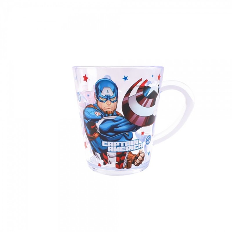 Disney Crystal Cup 260mL-Captain America - Children's Tablewear - Resin Multicolor