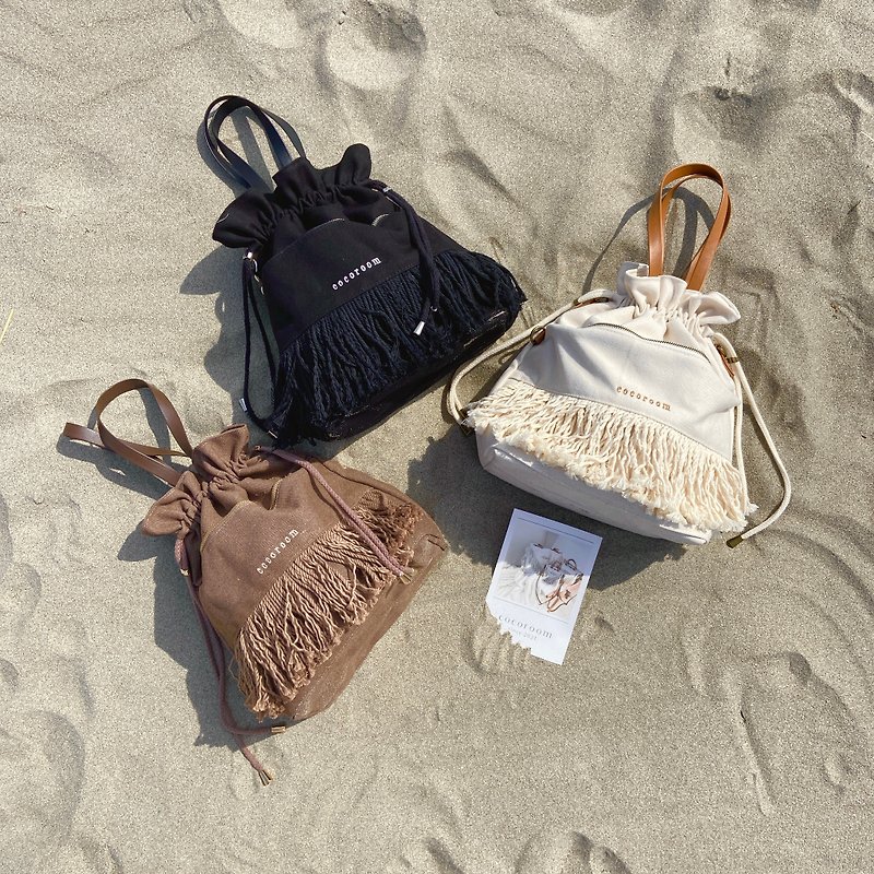 fringe lunch bag - Messenger Bags & Sling Bags - Other Materials 