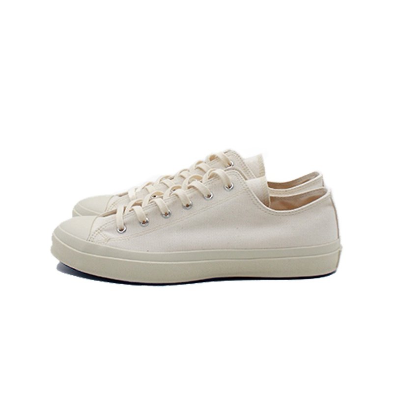 Japanese Kurume Moon Star Craftsman Brand-LOW BASKET-NATURAL - Men's Casual Shoes - Other Materials White