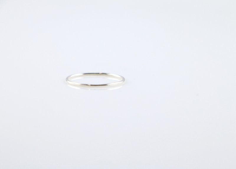 Basic Series 0.8mm Single Ring - General Rings - Other Metals Silver