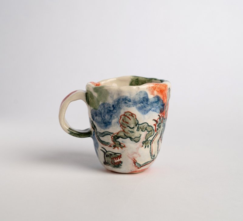 handmade Hell mug - ของวางตกแต่ง - ดินเผา 