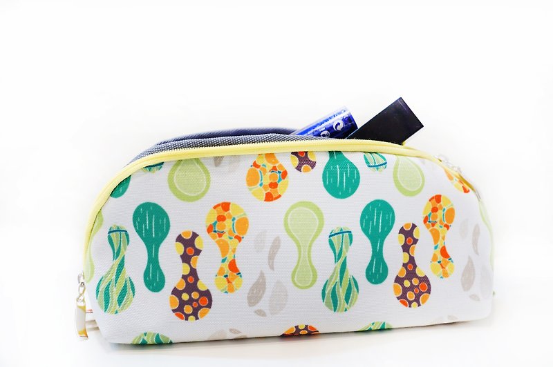 Cosmetic bag pencil bag pickle print (S) - Pencil Cases - Polyester Multicolor