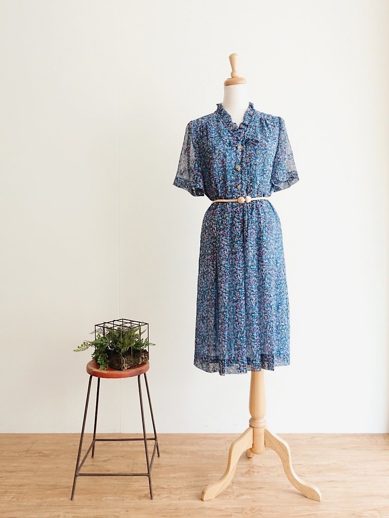 Vintage / 短袖洋裝 no.65 tk - 洋裝/連身裙 - 聚酯纖維 多色