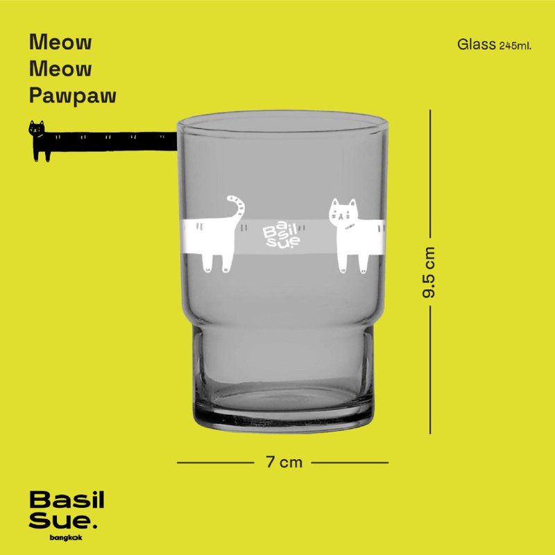 meow meow glass - 杯子 - 玻璃 透明