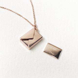 Letter Necklace Small Envelope Necklace | Personalize Gift Custom Gift