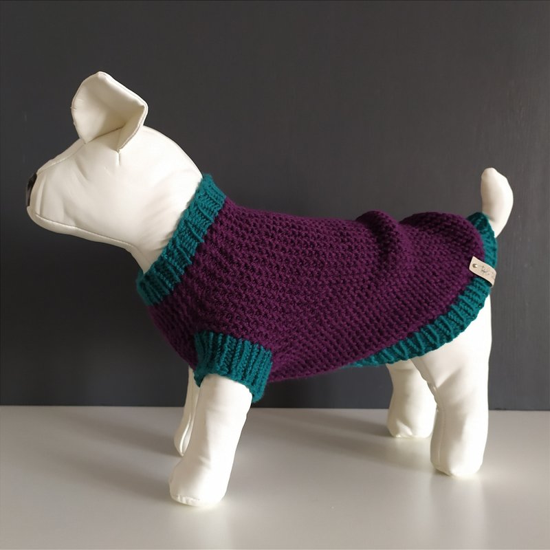 Warm bright handmade dog sweater - Clothing & Accessories - Other Materials Multicolor