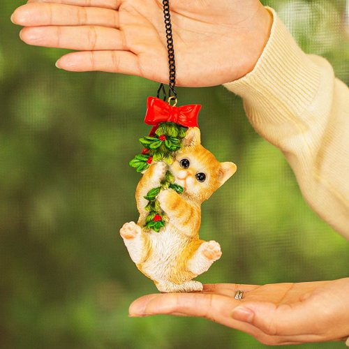 デバリエ 】ギフト 猫の飾り 茶トラ サンタ クリスマスツリー 飾り