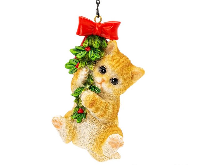 デバリエ 】ギフト 猫の飾り 茶トラ サンタ クリスマスツリー 飾り