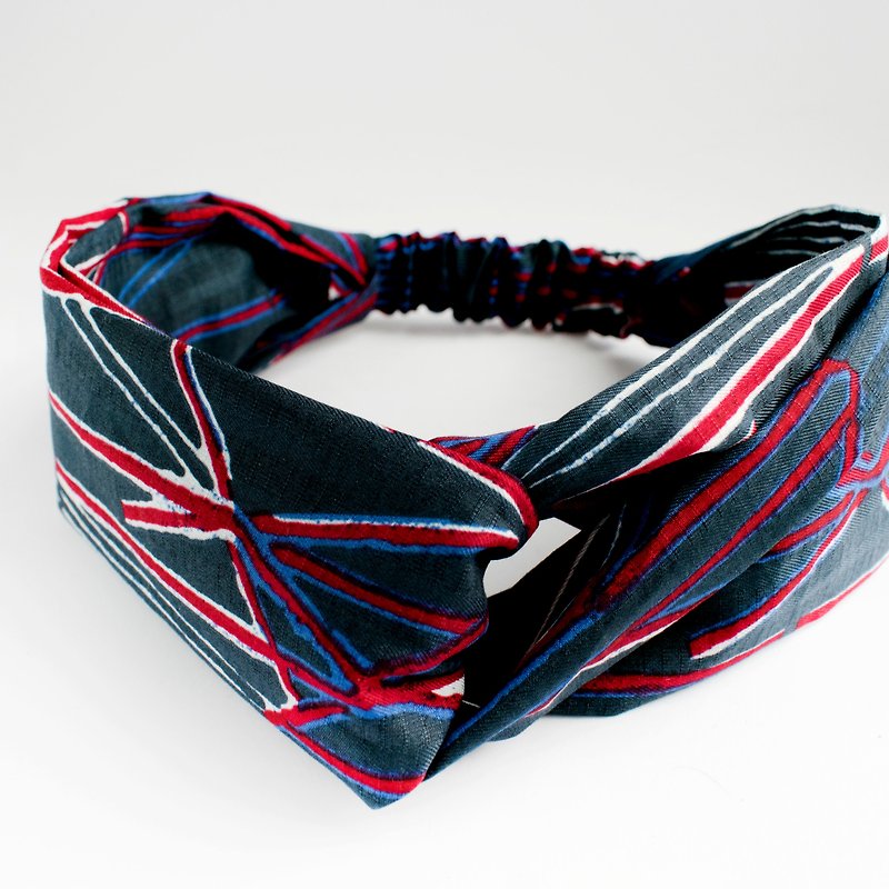 Valentines Gift- Blue geometric headband