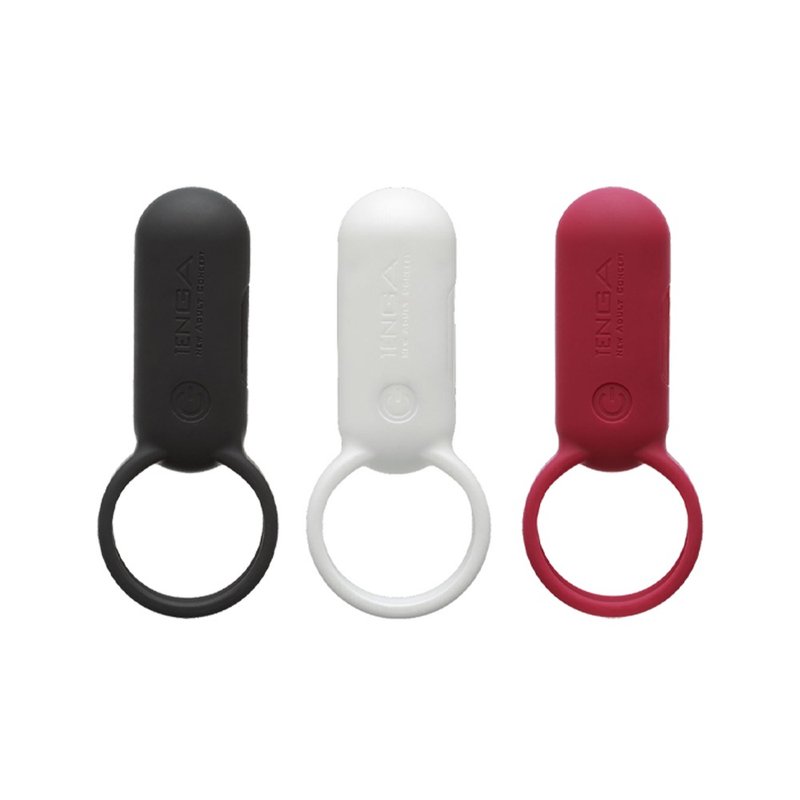 TENGA SVR penis ring lock fine ring vibration ring sex toys egg jumping Valentine's Day gift - สินค้าผู้ใหญ่ - พลาสติก ขาว