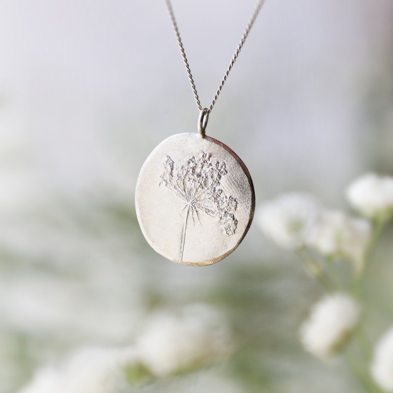 Queen Anne's Lace Necklace - Necklaces - Sterling Silver Silver