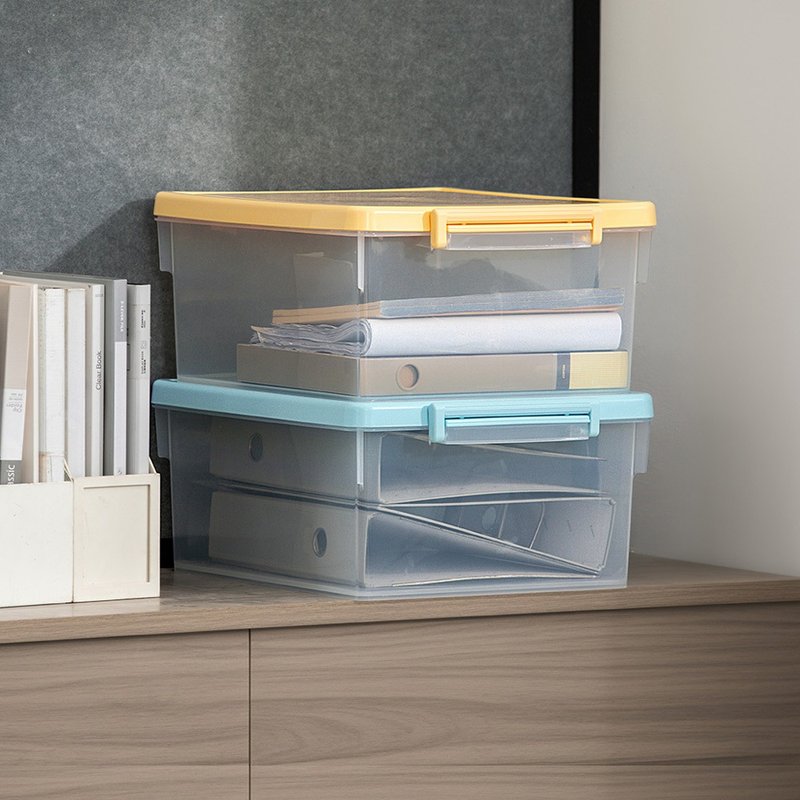 日本天馬 粉彩調色盤系列掀蓋收納箱(M)-23L-5入-多色可選 - 居家收納/收納盒/儲物盒 - 塑膠 多色