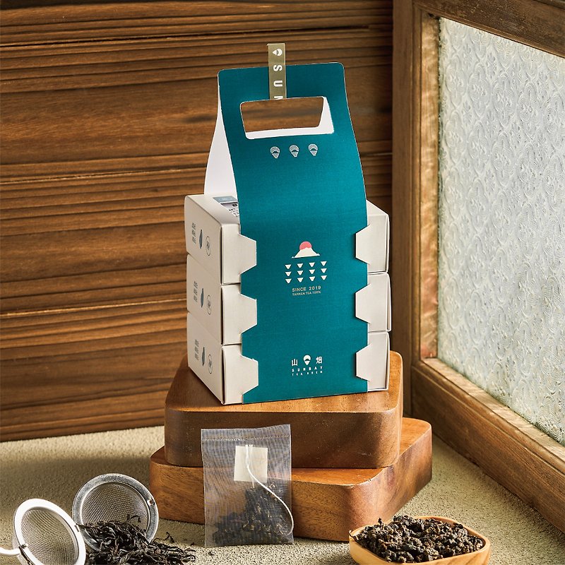 [Spring Festival gift for personal use and drinking tea] Mountain roasted tea bag gift box set of three types of tea bags, a total of 3 sets 9 - Tea - Paper 