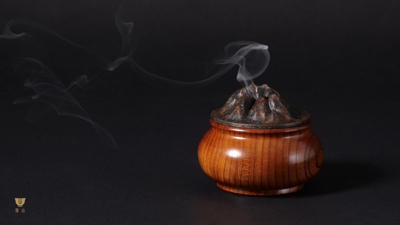 [Ling I] Incense Burner | Hidden Mountain | Boshan Stove | Incense Stick| Coiled Incense | Japanese Beech | Bronze - น้ำหอม - ทองแดงทองเหลือง สีเขียว