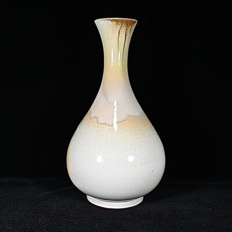 Handmade Firewood Glazed Flower Vessel NT13 - Pottery & Ceramics - Other Materials 