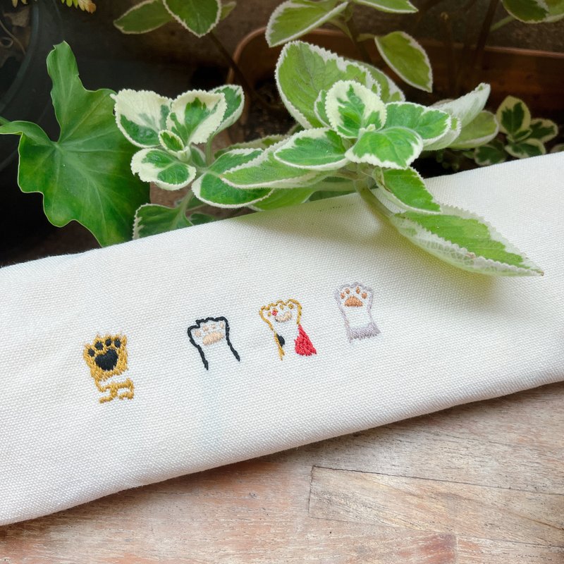 貓掌刺繡帆布袋。零基礎刺繡入門班。企業包班可。Team building - 編織/羊毛氈/縫紉 - 棉．麻 