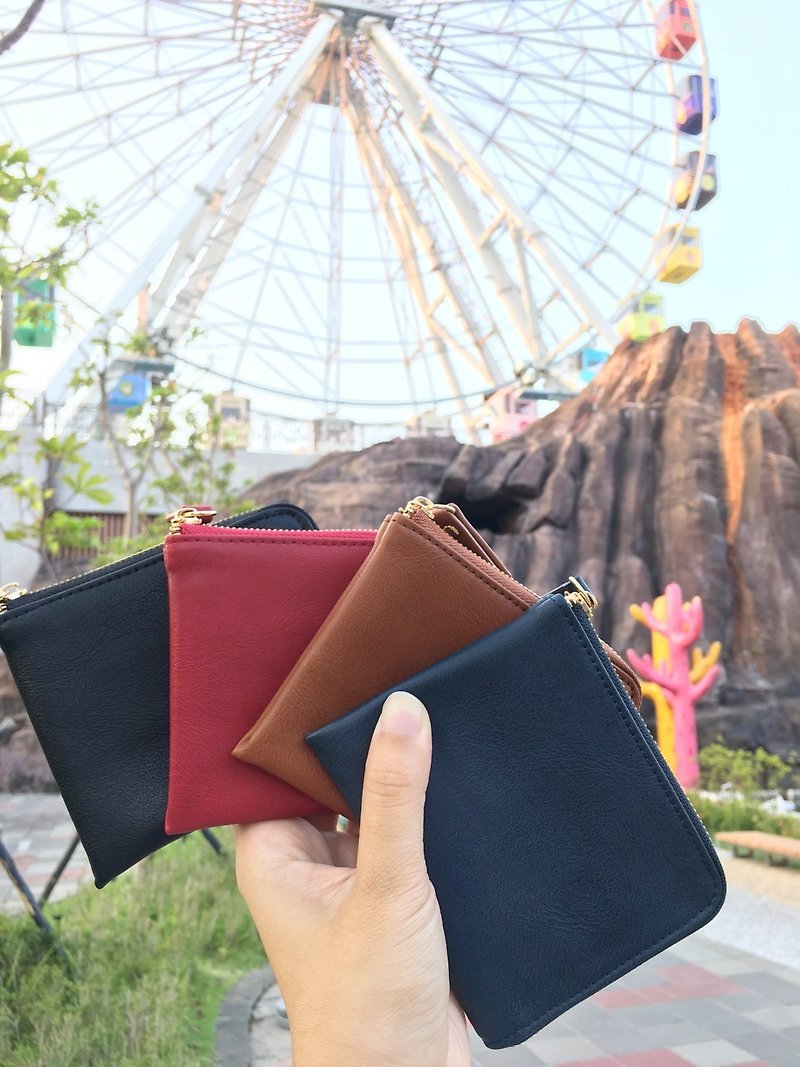 Handmade gift pocket small walle - Wallets - Faux Leather 