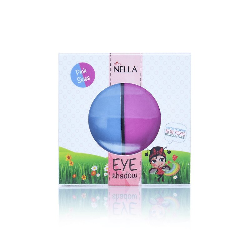 United Kingdom [Miss Nella] Children's Water-based Eyeshadow-Pink Sky (Pink / Blue) - ที่เขียนตา/คิ้ว - วัสดุอื่นๆ หลากหลายสี