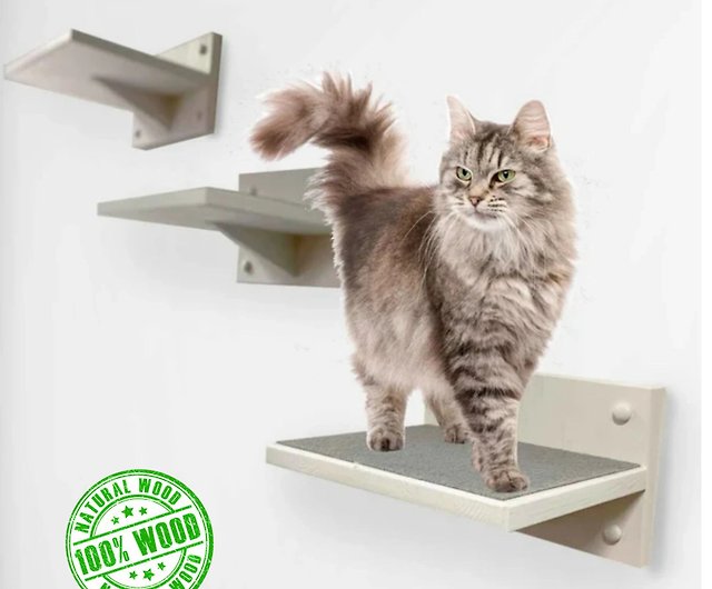 キャットステップセット 4 個 キャットウォール家具 猫クライミング